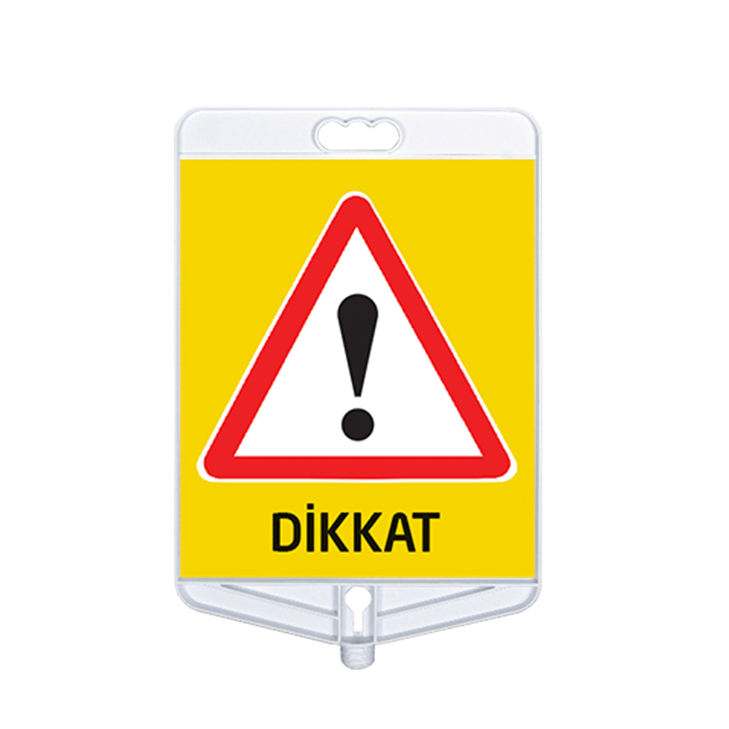 NT9304-DİKKAT UYARI TABELASI ÇİFT TARAFLI