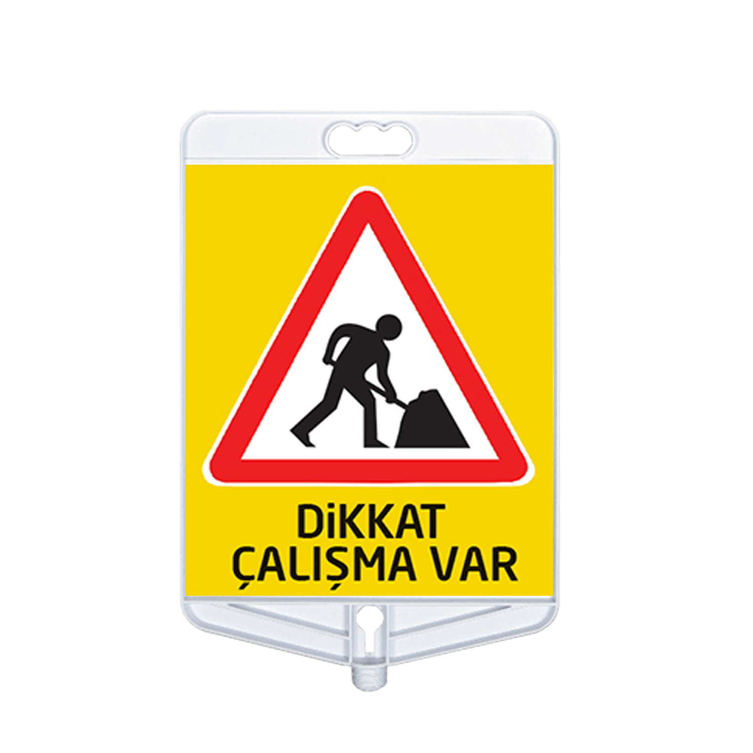 NT9305-DİKKAT ÇALIŞMA VAR TABELASI ÇİFT TARAFLI